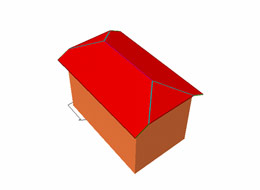 connaitre - toiture - schma 2 pans avec croupe